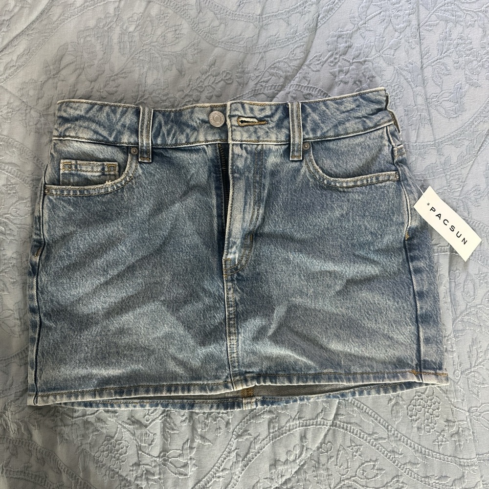 PacSun Light Blue Denim Skirt